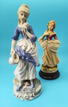 Ceramic figures of people Foto stock