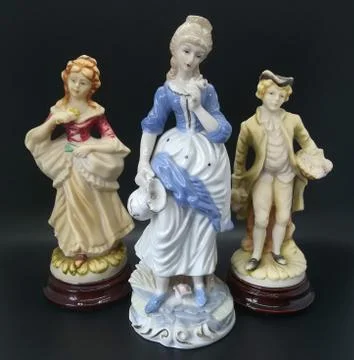 Ceramic figures of people Stock Photos