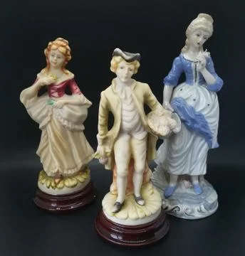 Ceramic figures of people Stock Photos