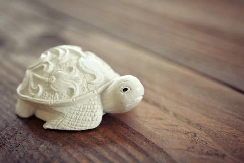 Ceramic figurine of turtle Foto stock