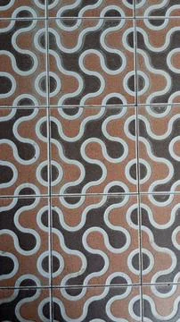 Ceramic floor motif Stock-Fotos