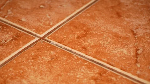 Ceramic floor tiles close up slider shot Stock Footage 125942153