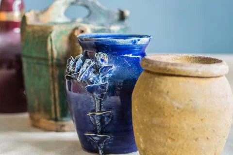 Ceramic flower vase Stock Photos