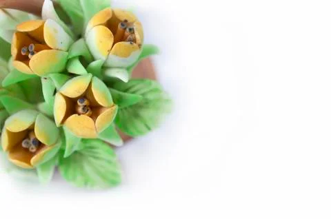 Ceramic flowers Stock Photos