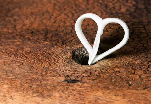 Ceramic heart shape Stock Photos