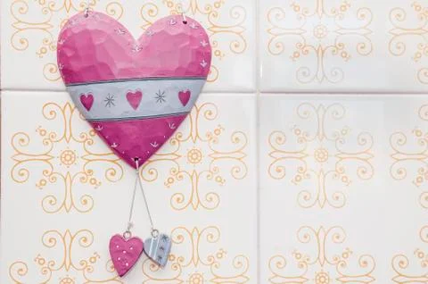 Ceramic hearts Foto stock