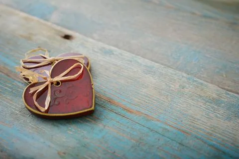 Ceramic hearts Stock Photos