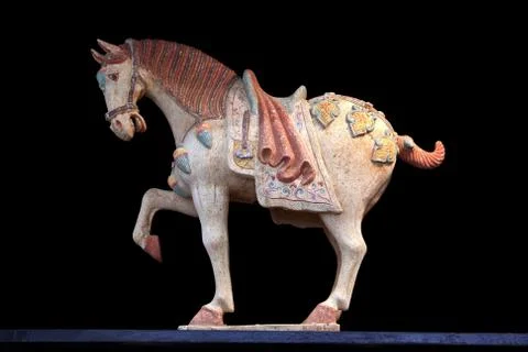 The ceramic horse Stock Photos