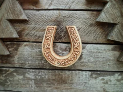 Ceramic horseshoe Stockfoto's