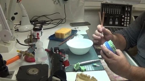 Ceramic implant. Video stock 72568284