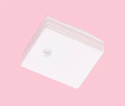 Ceramic insulator on isolated Pink Background Stock Photos
