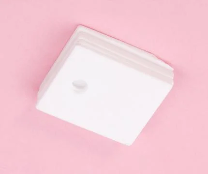 Ceramic insulator on Pink Background Stock Photos