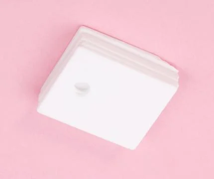 Ceramic insulator on Pink Background Stock Photos
