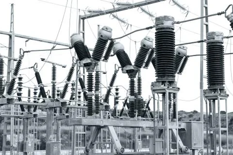 Ceramic insulators Stock Photos