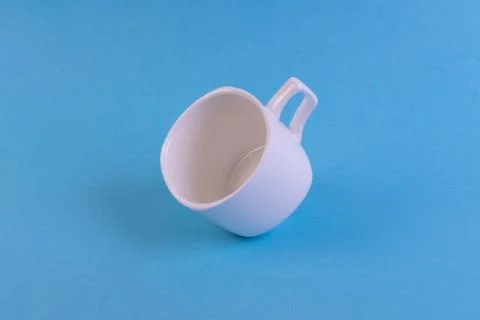 Ceramic isolated coffee mug side view 스톡 사진