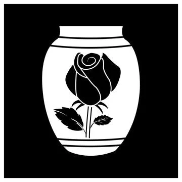 Ceramic jar icon logo design Illustration