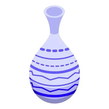 Ceramic jug icon isometric vector. Pottery class Stock Illustration