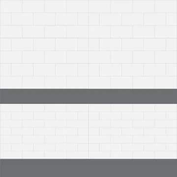 Ceramic kitchen white wall tiles. Tiles design for bathtoom and kitchen Stock Illustration