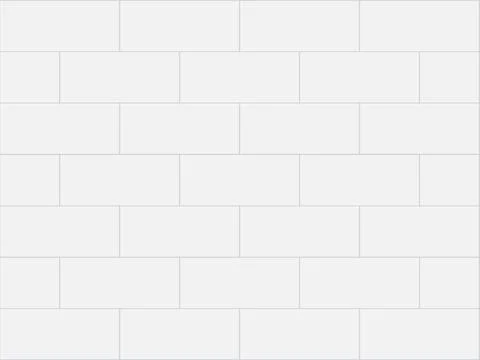 Ceramic kitchen white wall tiles. Tiles design for bathtoom and kitchen Stock Illustration