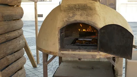 Ceramic Large Bread Oven Stock Footage 54723265