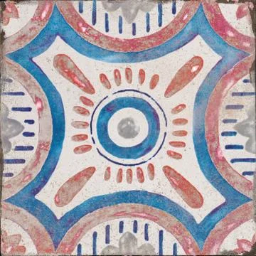 Ceramic moroccan patterns tile. Stock Photos