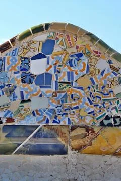 Ceramic mosaic pattern Stock Photos