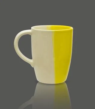 Ceramic mug. Isolated  with clipping path Stock Photos