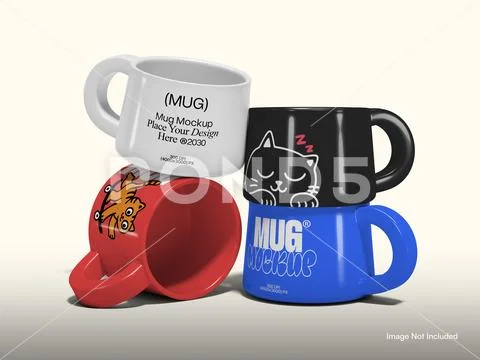 Ceramic Mug Mockup PSD Template