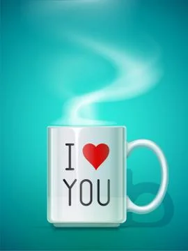 Ceramic mug for tea. Vector illustration. Stock Illustration