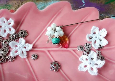 Ceramic oak leaf Stock Photos