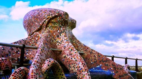 Ceramic octopus Stock Photos