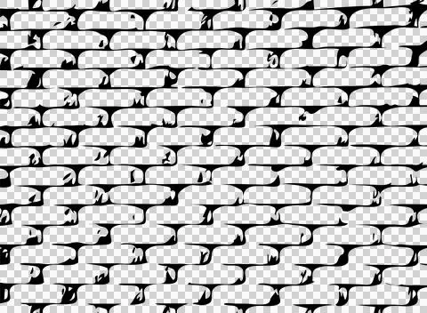 Ceramic or stone brick wall background. Interior or exterior decoration. on.. Stock Illustration