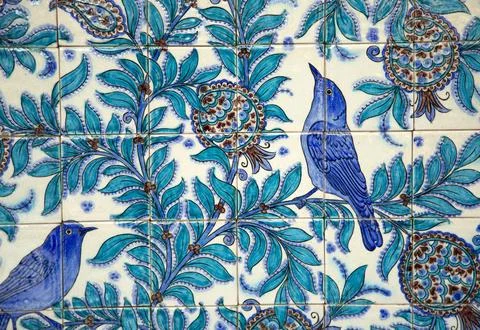 Ceramic pattern tiles Stock Photos