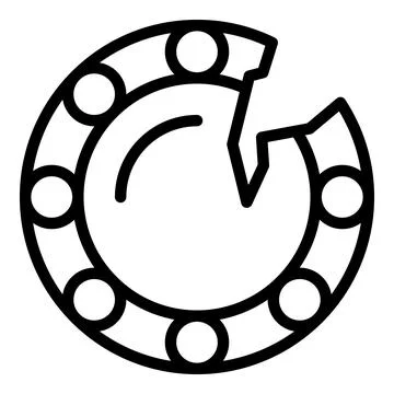 Ceramic plate icon outline vector. Art workshop Stock Illustration