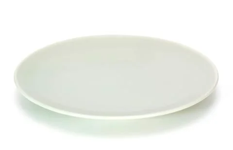 Ceramic plate isolated on a white background Stock Photos