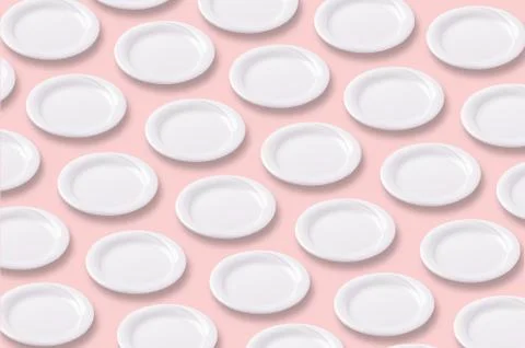 Ceramic plates background Stock Photos