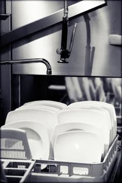 Ceramic plates Stock Photos