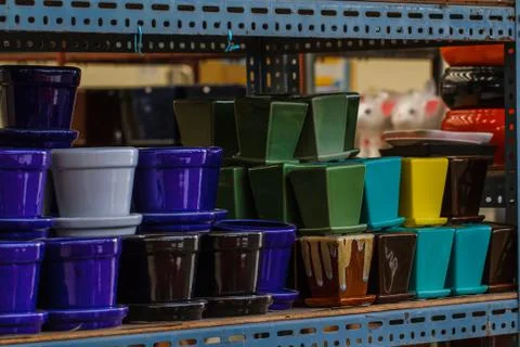 Ceramic pot Fotos Stock