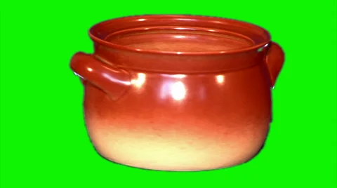 Ceramic pot rotating 1 Stock Footage 43184231