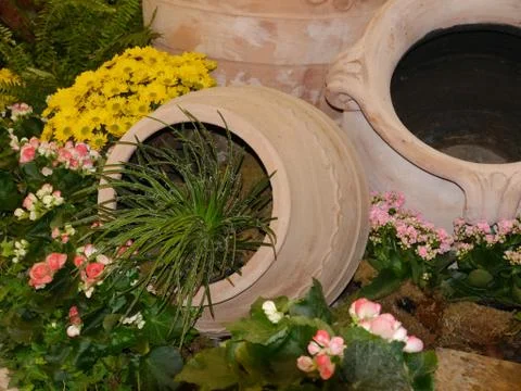 Ceramic pots Foto stock