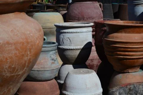 Ceramic Pots Stock Photos
