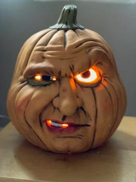 Ceramic Pumpkin light Foto stock