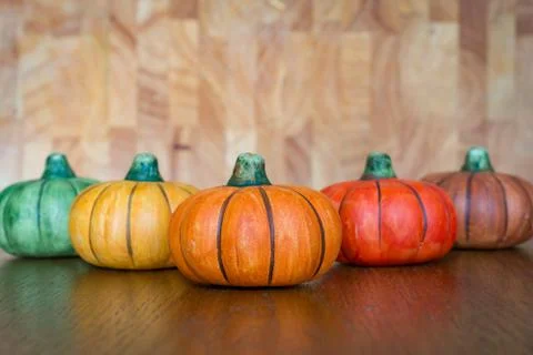 Ceramic pumpkins Stock Photos