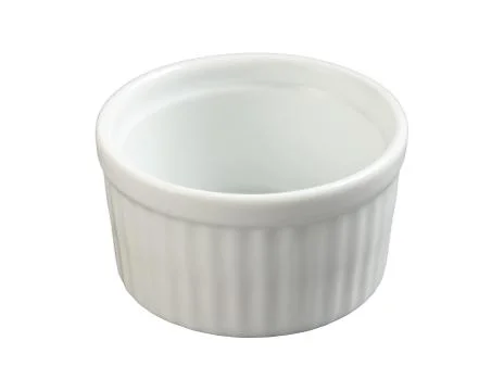Ceramic ramekin isolated with clipping path Stock Photos