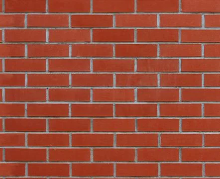 Ceramic rectangular red tile laid horizontally. Stock Photos