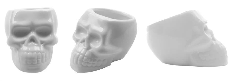 Ceramic scull Stock Photos