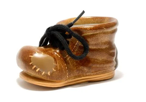 Ceramic shoe Fotos Stock