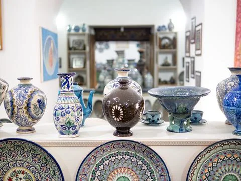 Ceramic shop Stock Photos