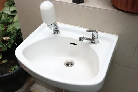 Ceramic sink Stock Photos