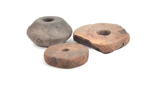 Ceramic spindle whorl Stock Photos